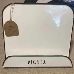White Recipe Book Stand